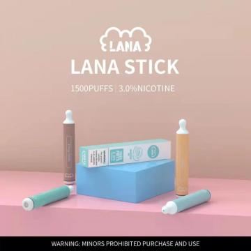 Prix ​​usine lana bâton jetable vape 1500 bouffée