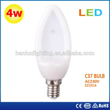 C37 LED Bulb E14/27 flat design 4w 350lm led flat bulb lighting