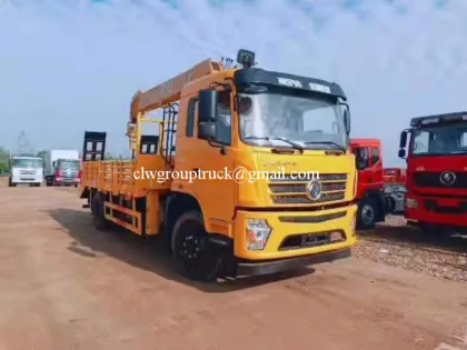 Dongfeng 8 ton hydraulic truck xcmg crane