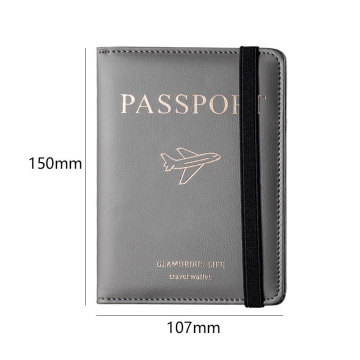 Business Travel Essentials: Portable, Anti-Theft Passport Bag Made of High-Quality PU Leather Material