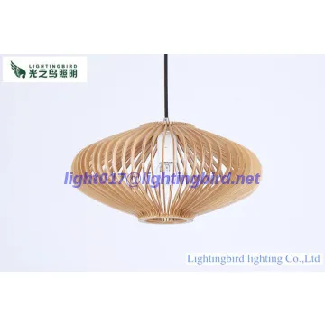 The Flying Saucer Shape Creative Decorative Wooden Pendant Lamp