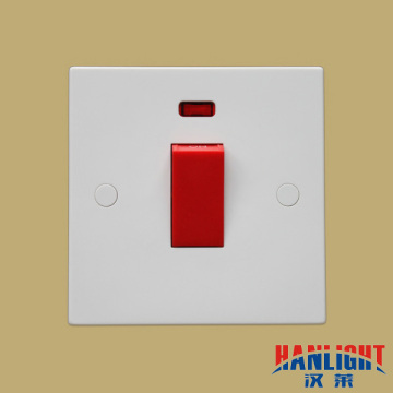 UK type 45A switch with neon/cook switch