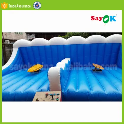 Inflatable Electric Surf Board Simulator: Mechanical Power Surfing