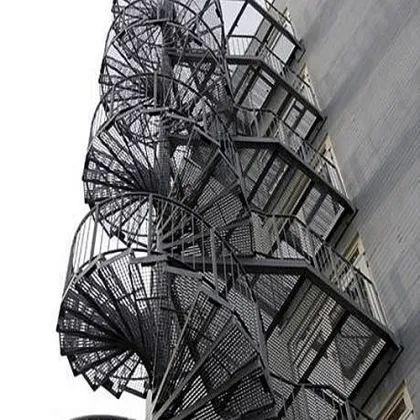 Steel Grating Spiral Stairs