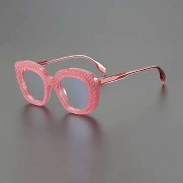 Custom Round Thick Eyeglasses Acetate Optical Frame