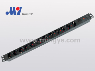 German Pdu Socket With Over-loading Protector And Led Indicator 