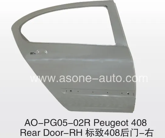 AsOne Rear Door For Peugeot 408 Metal Replacement OEM=9008.W8