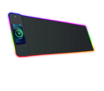 15W Soft LED RGB Wireless Charger Gaming Mouse Pad - Custom Oversized Charging Mouse Pad