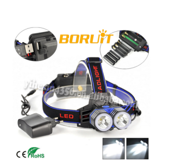 Multi-Function EHL0304 Headlamp 2PCS CREE XM-L T6 4 Modes LED Headlamp
