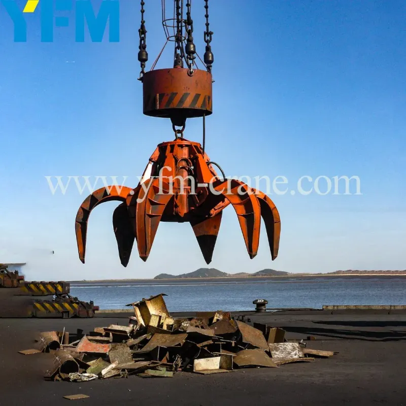 Four Rope Grab Bucket with Electro-Hydraulic System