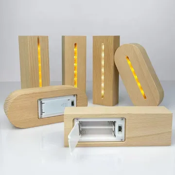 AAA Battery Powered LED Light Display Stand for Custom Acrylic Night Lamp