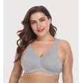 Soutien-gorge sans rembourrage sans fil en coton grande taille