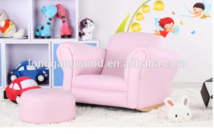Wooden sofa legs children PU children sofa USES: children's sofa