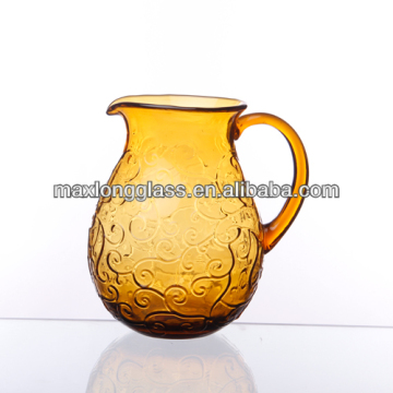 Solid Amber color Pitcher glass