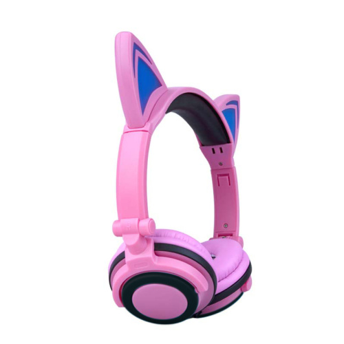 Lampu LED Cosplay Flash Headphone Headset Telinga Kucing