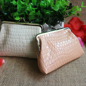 2015 new style 4 inches fashion cute Han edition PU stone grain buckles zero wallet