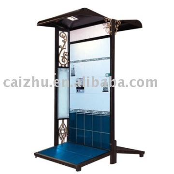 2016 High quality metal floor tiles display rack with low price