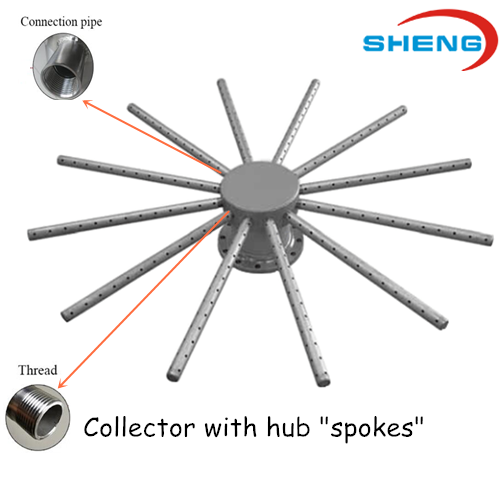 wedge wire screen collector with hub spokes (2)