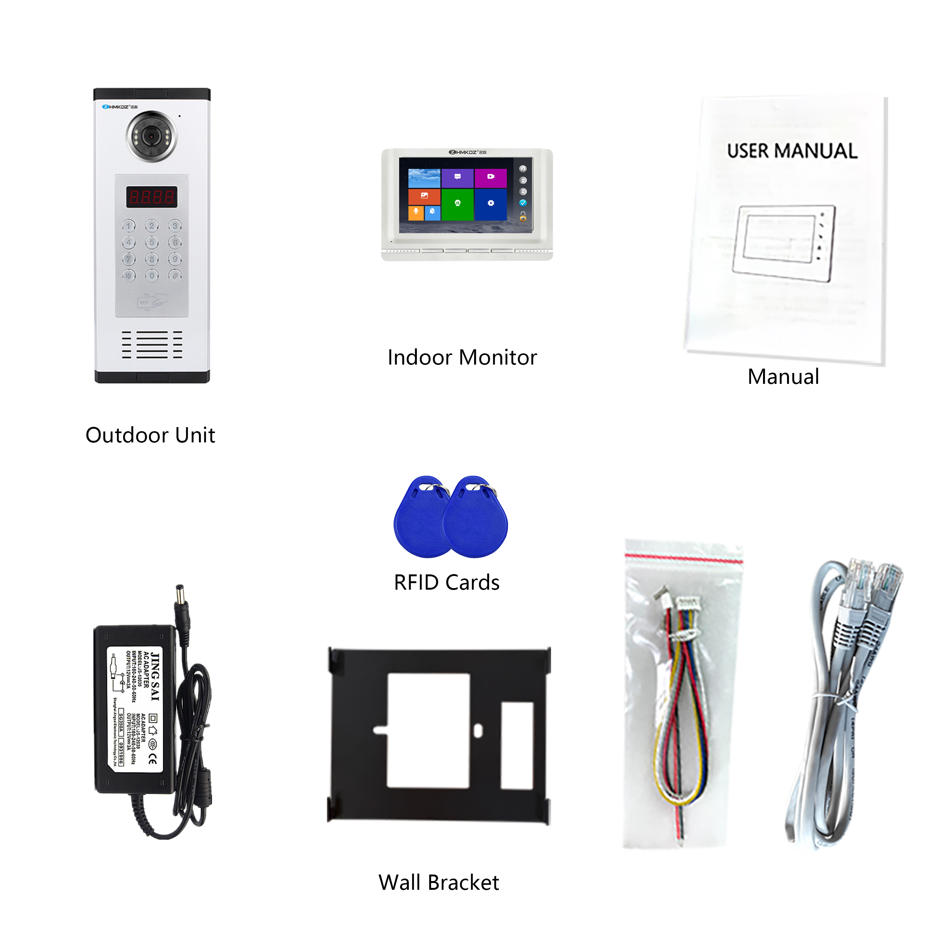 Mingke Multi Unit Apartment Phone Audio Door Phone Intercom Video System With Rele Video System With Rele6