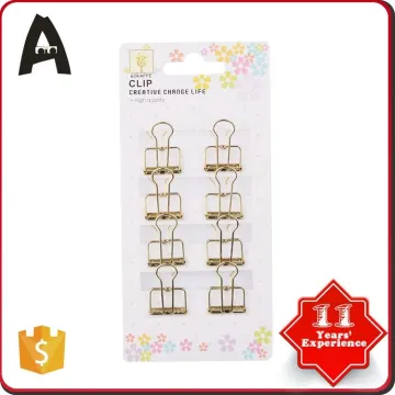 New Design factory supply logo printing standard binder clips