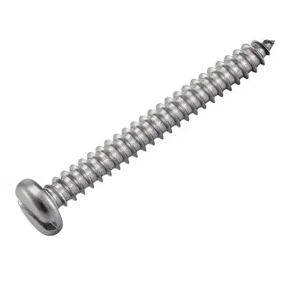 Steel slotted pan head tapping screws