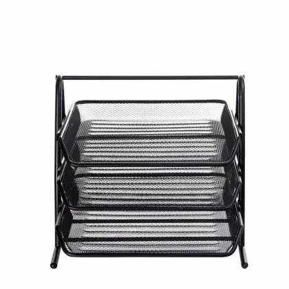 Office file tray wire basket storage file holder