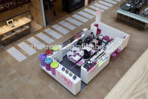 Hot sale retail store shopping mall nail store kiosk for sale