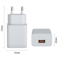 Chargeur mural USB 12W 1 ports pour téléphones mobiles