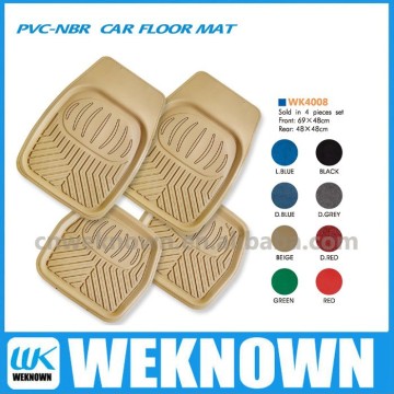 beige car floor mat