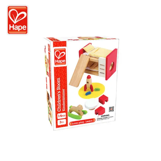 Kids educational wooden brick house toy