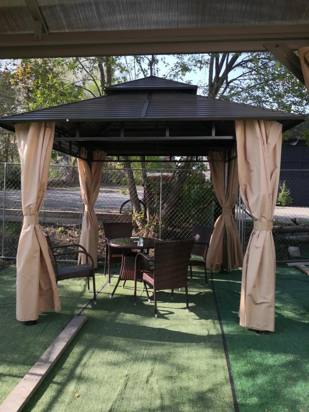 Pergola 10'x12' Hardtop Metal Outdoor Gazebo