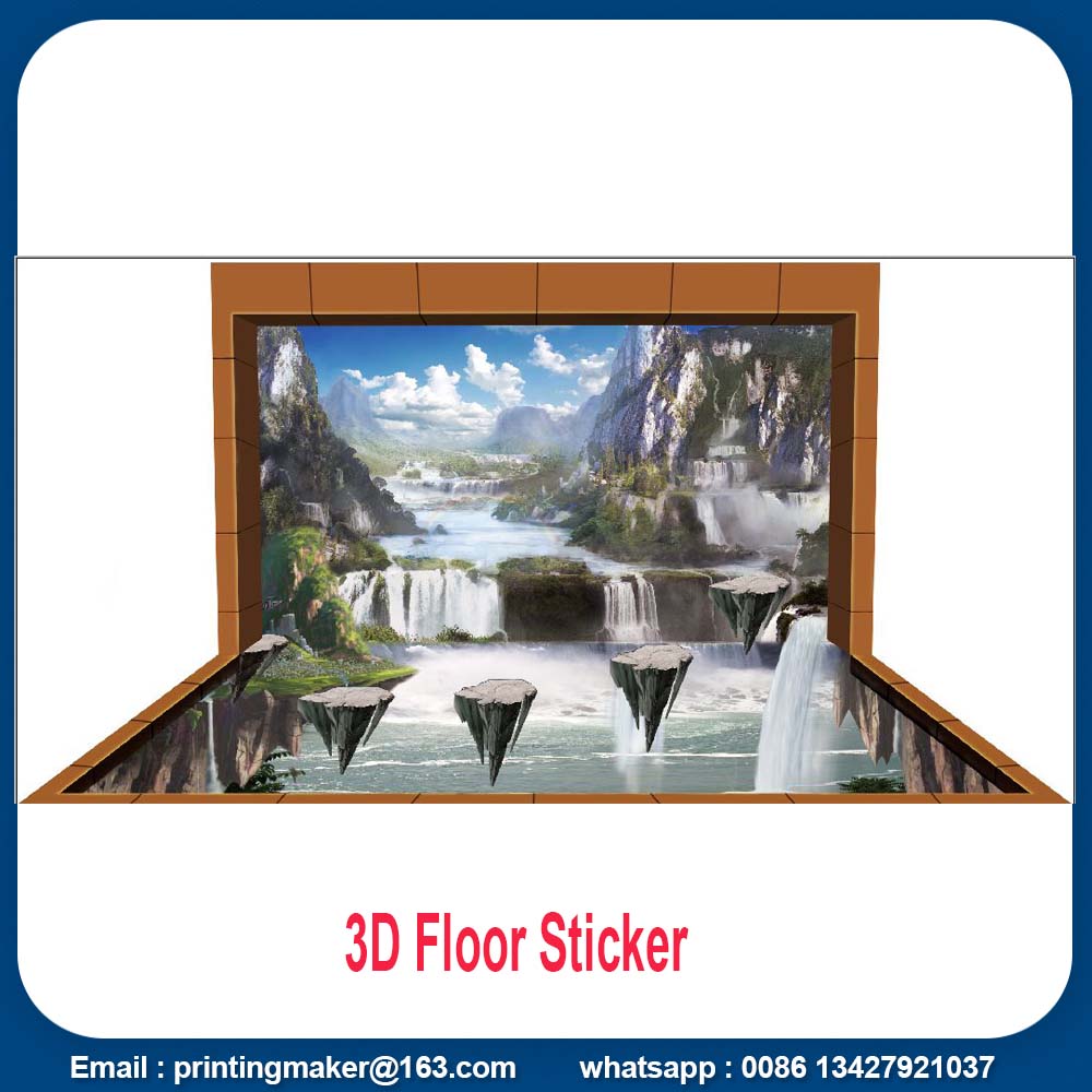 3 D floor stickers