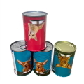 Latas de comida para animais de estimação impressas personalizadas com tampas