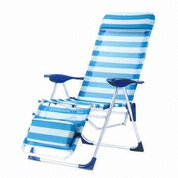 Foldable Beach Chair with Durable Aluminum Tube, Made of Textile, Measures 67 x 61 x 118cm