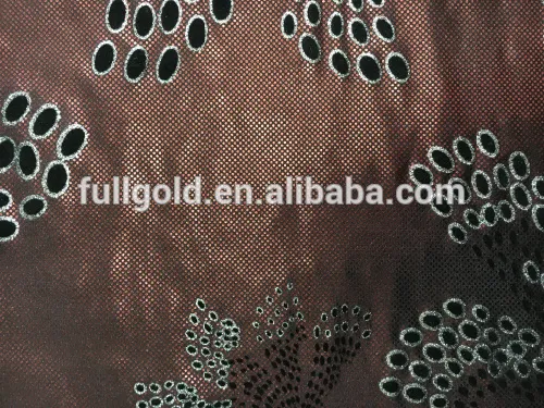 High Quality Colorful Flock On Flock Upholstery Fdy Fabric