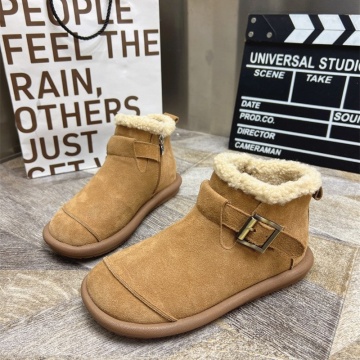 2024 Winter Women's Casual Fleece-Lined Snow Boots
