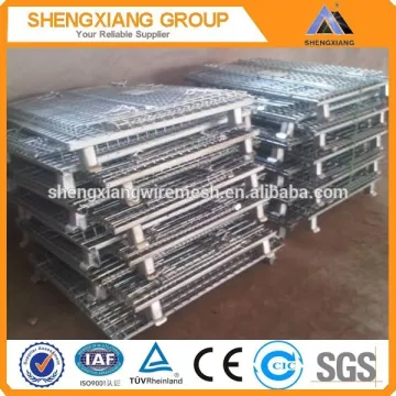 Galvanized Collapsible Metal Wire Basket for Storage