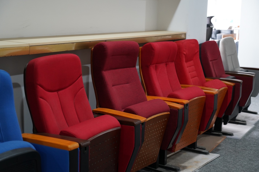 Wooden Armrest Auditorium Seats