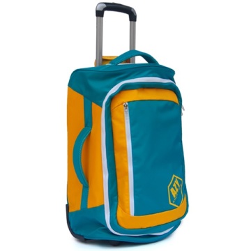 Yellow Blue Lightweight Travel Bag with Wheels