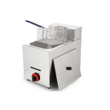 restaurant gas single deep fryer with 6L