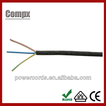 Rubber sheathed VDE cable h07rn-f 3g1.5 electrical wire