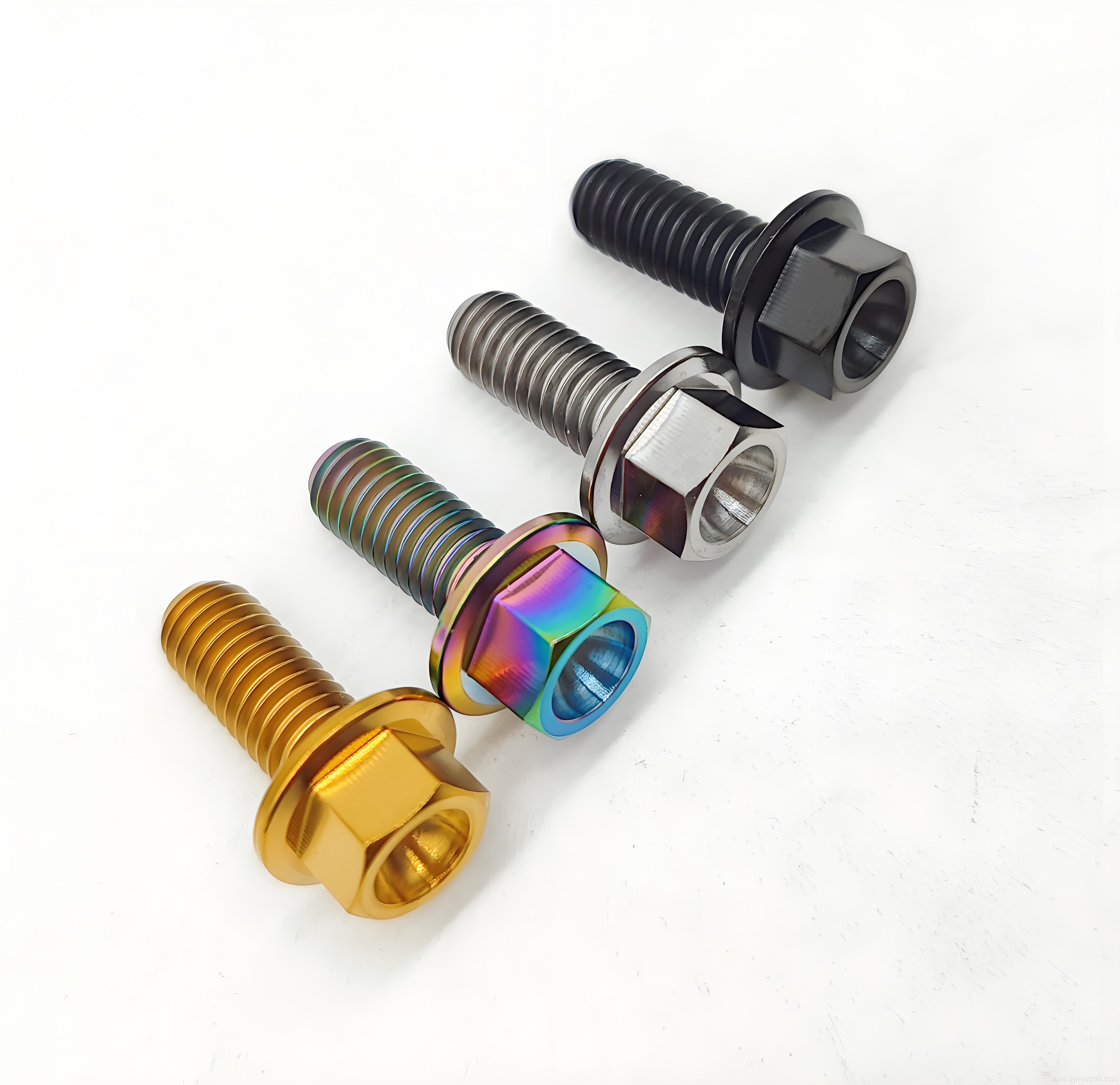 Hot Sale Titanium Alloy Flange Bolt For Motorcycle