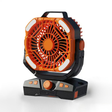 USB 20000mAh Camping Fan dengan LED Lantern - Rechargeable dan Long Enduring