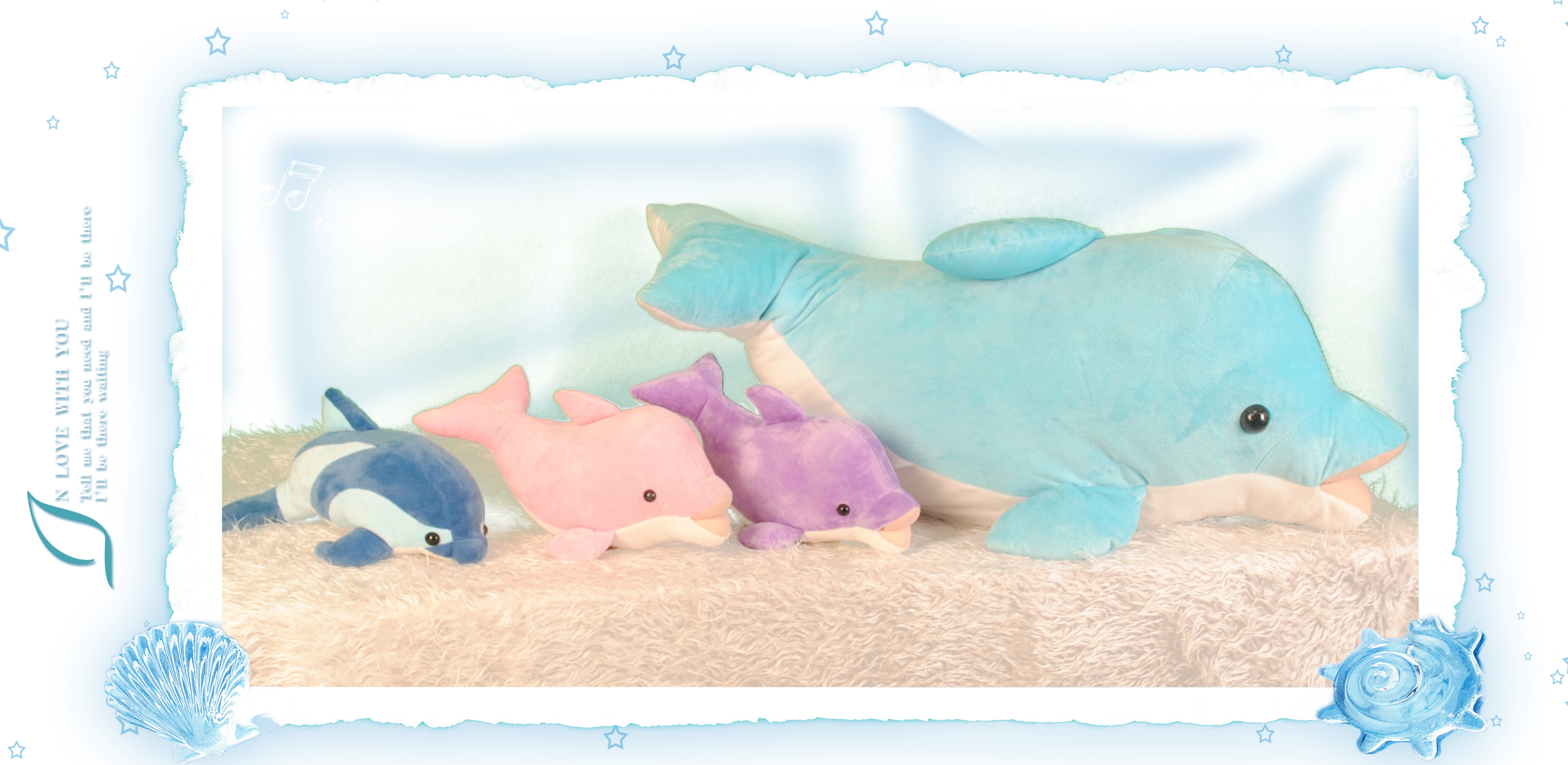 Sea museum series dolphin pillow Sea museum series dolphin pillow