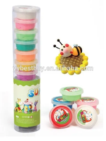 Mini clay craft kit super light weight air dry modeling clay for kids toy