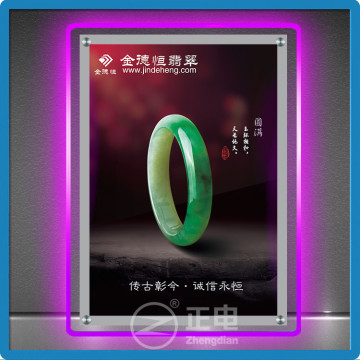 Low Price ZD Crystal Box LED RGB 5050 Shop Window LED Display Acrylic Panel LED Crystal Lighting Box