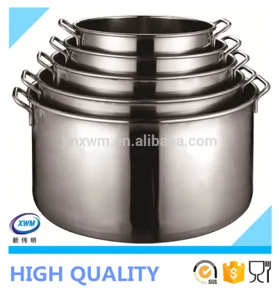 S/S soup boiler w/lid stainless steel stock pot