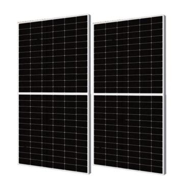 High efficiency bifacial double glass solar module