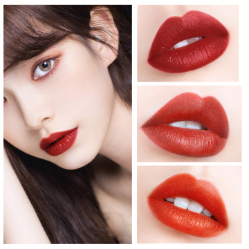 Geschnitzte exquisite Lippenstifttube dreifarbiger Lippenstift