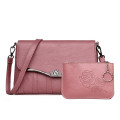 Rose pattern red hot women shoulder bags